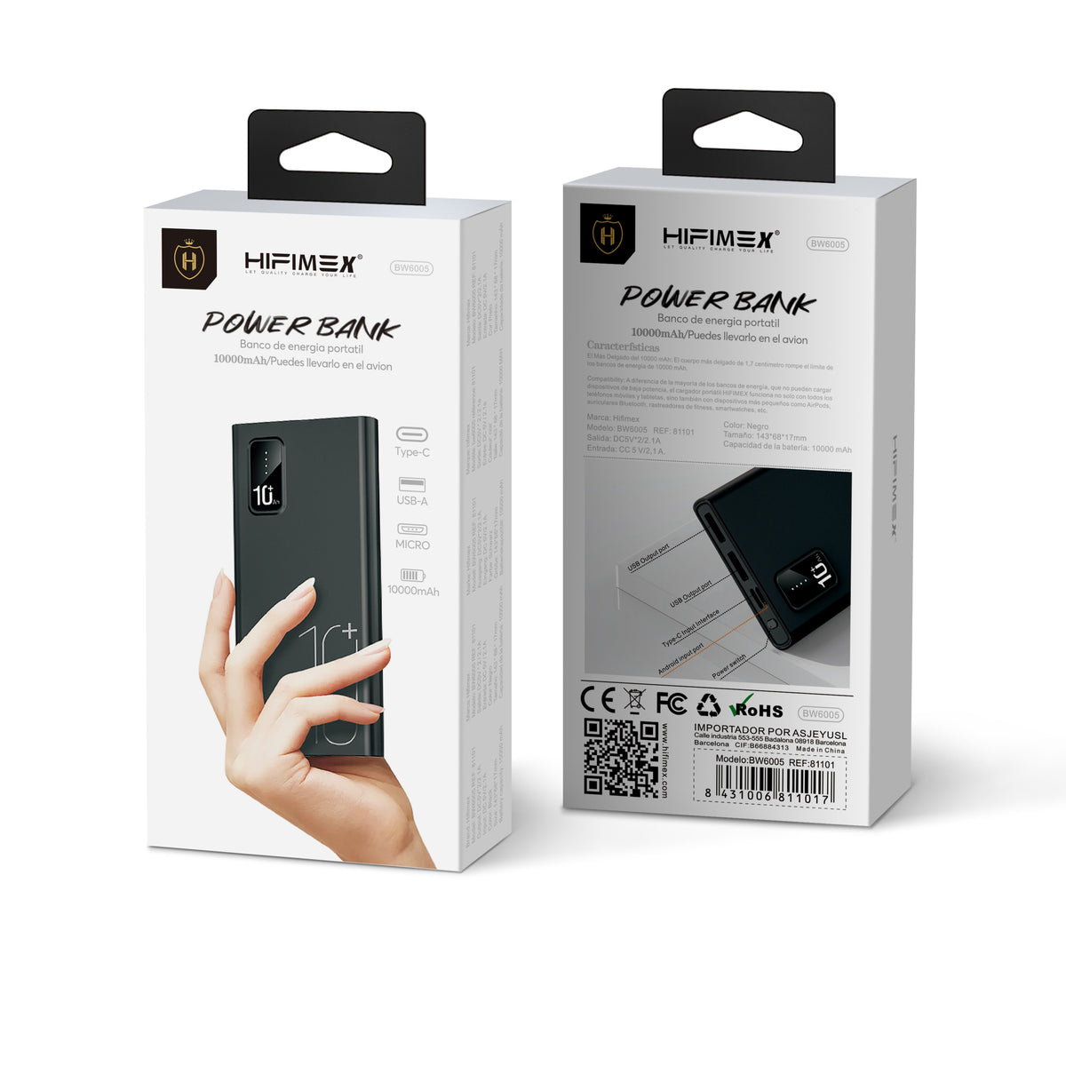 Banco de energia portatil 10000mAh
