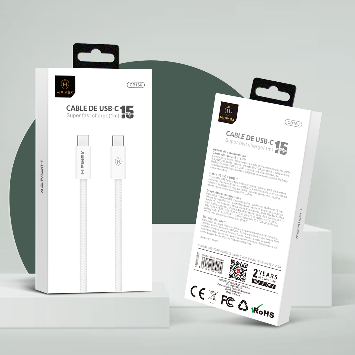 CABLE DE DATA USB-C Super fast charge(CB166)