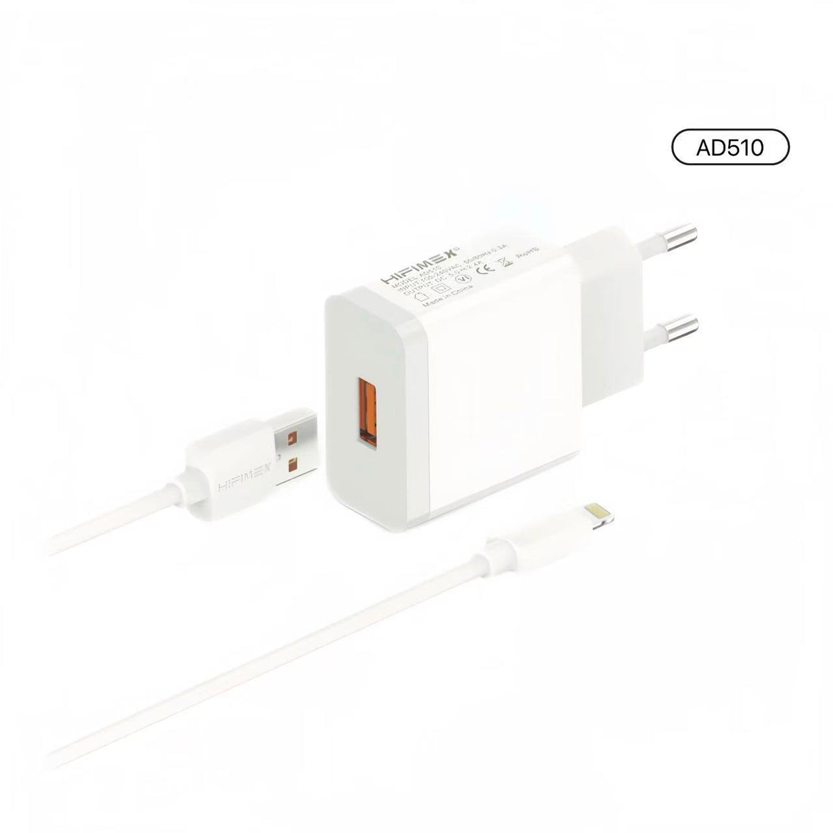 cargador de carga rápida USB a Lightning
