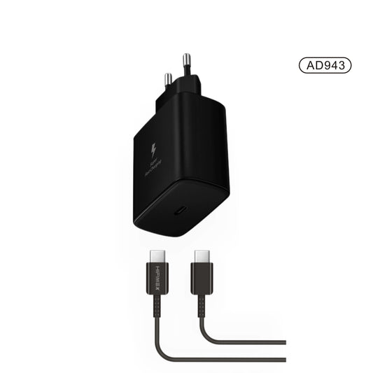 CHARGER KIT 45W USB-C to Type-C(AD943)hifimex-blanco-fondo
