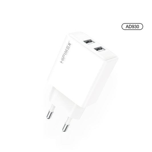 Dual USB CHARGER 12W(AD930)hifimex-blanco-fondo