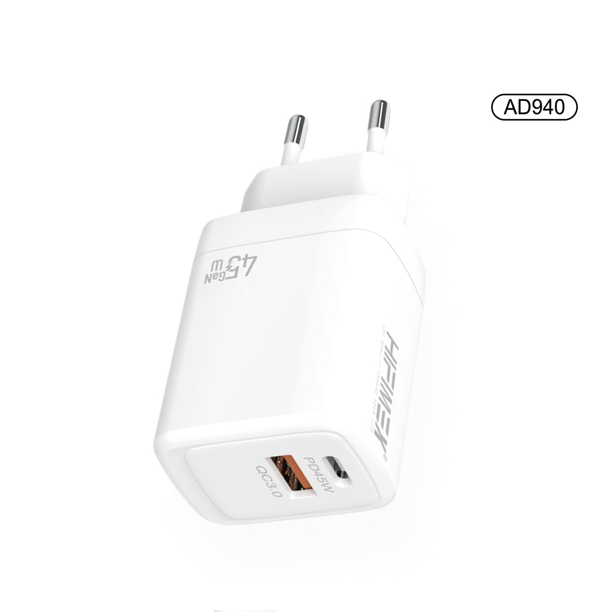 Dual port CHARGER 45W(AD940)hifimex-blanco-fondo