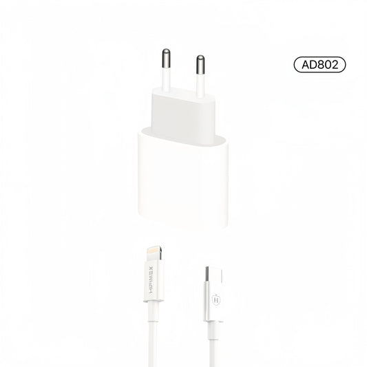 Cargador rápida power adapter USB-C a Lightning 1m