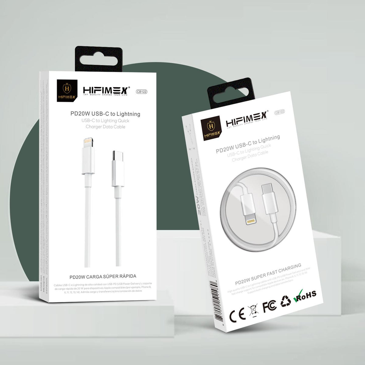 PD 20W Cable USB-C to Lightning (CB122)