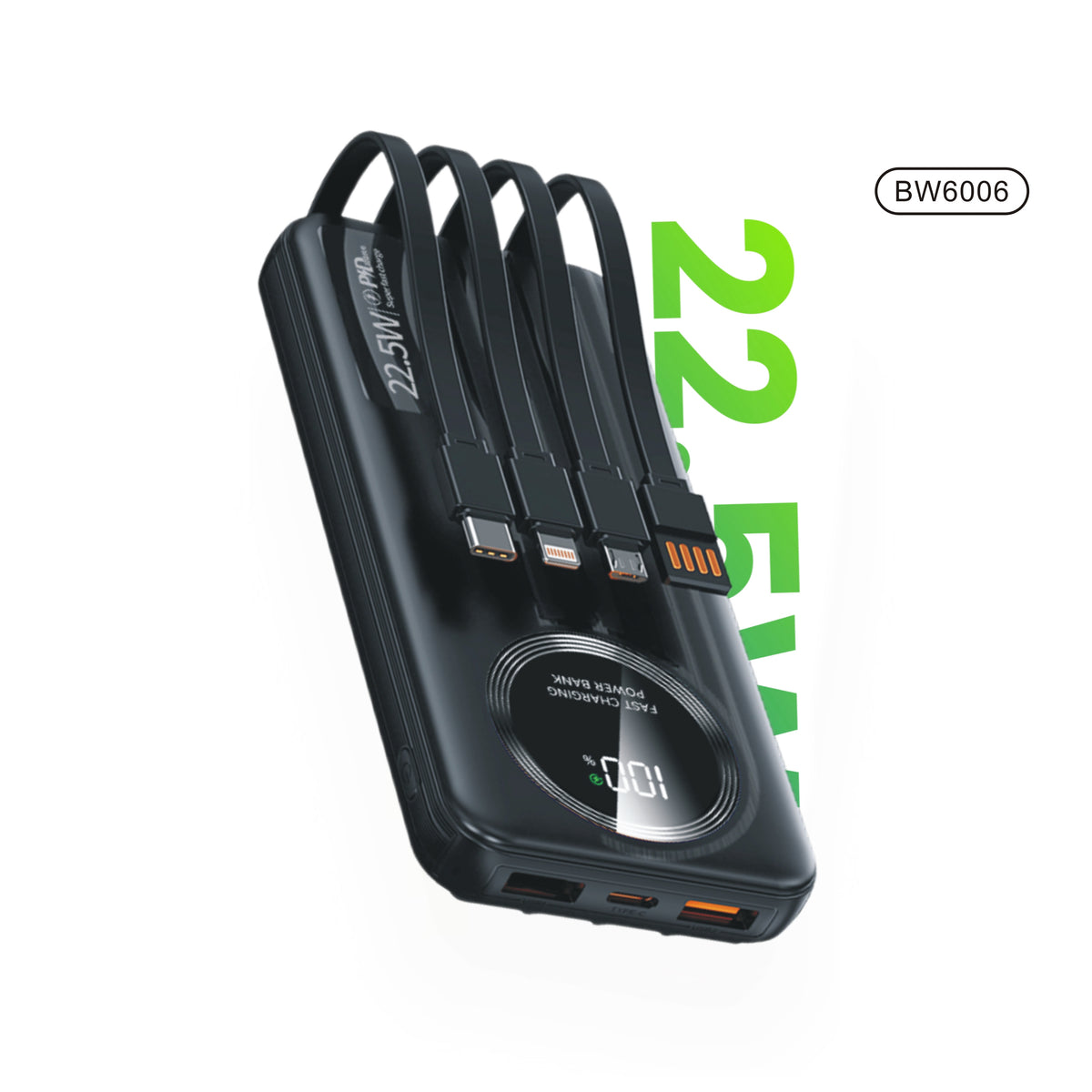 Batería portátil 4 en 1 con capacidad de 10000mAh